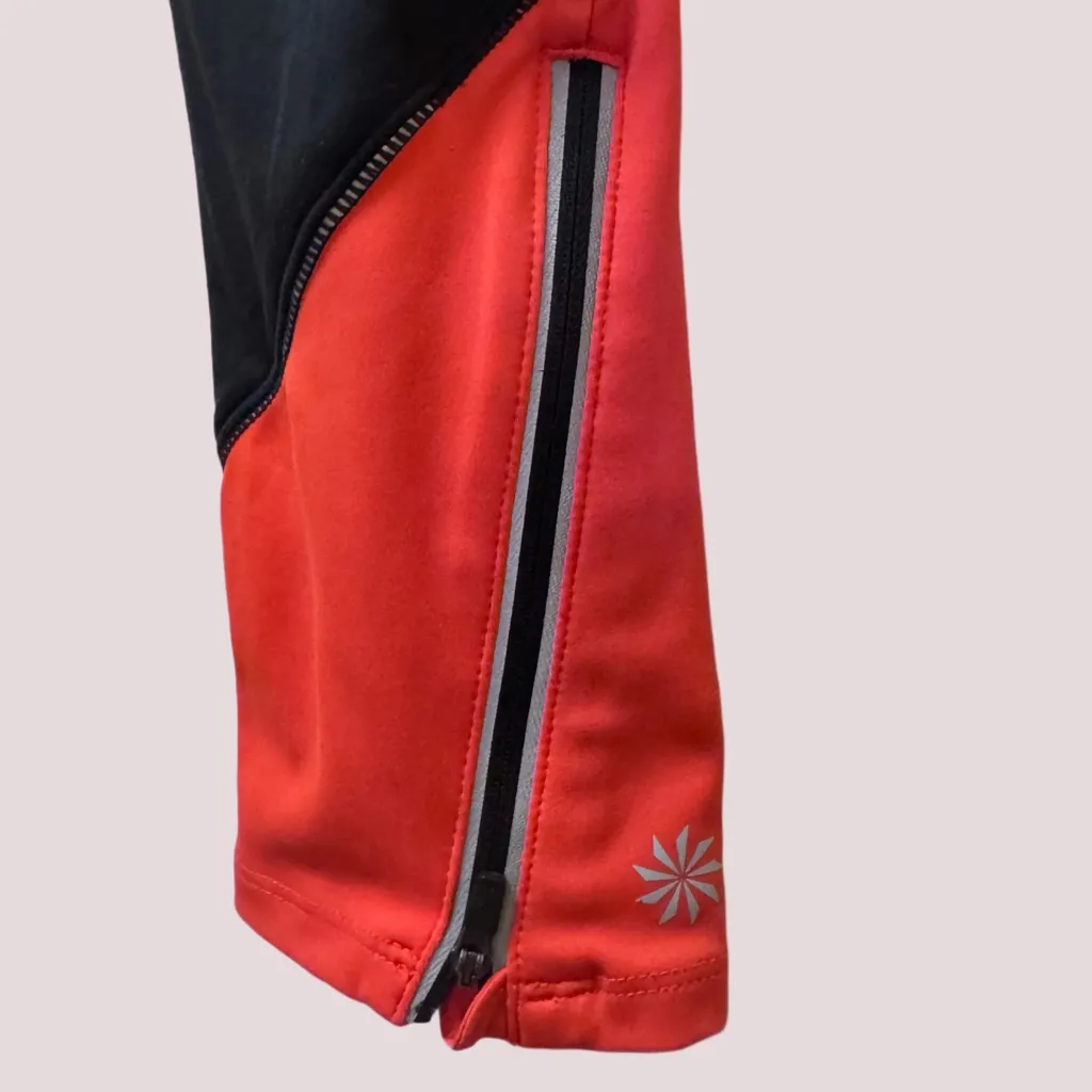 ATHLETA Athletic Colorblock Leggings - Homestretch Run Red 138352 - Medium - Image 4