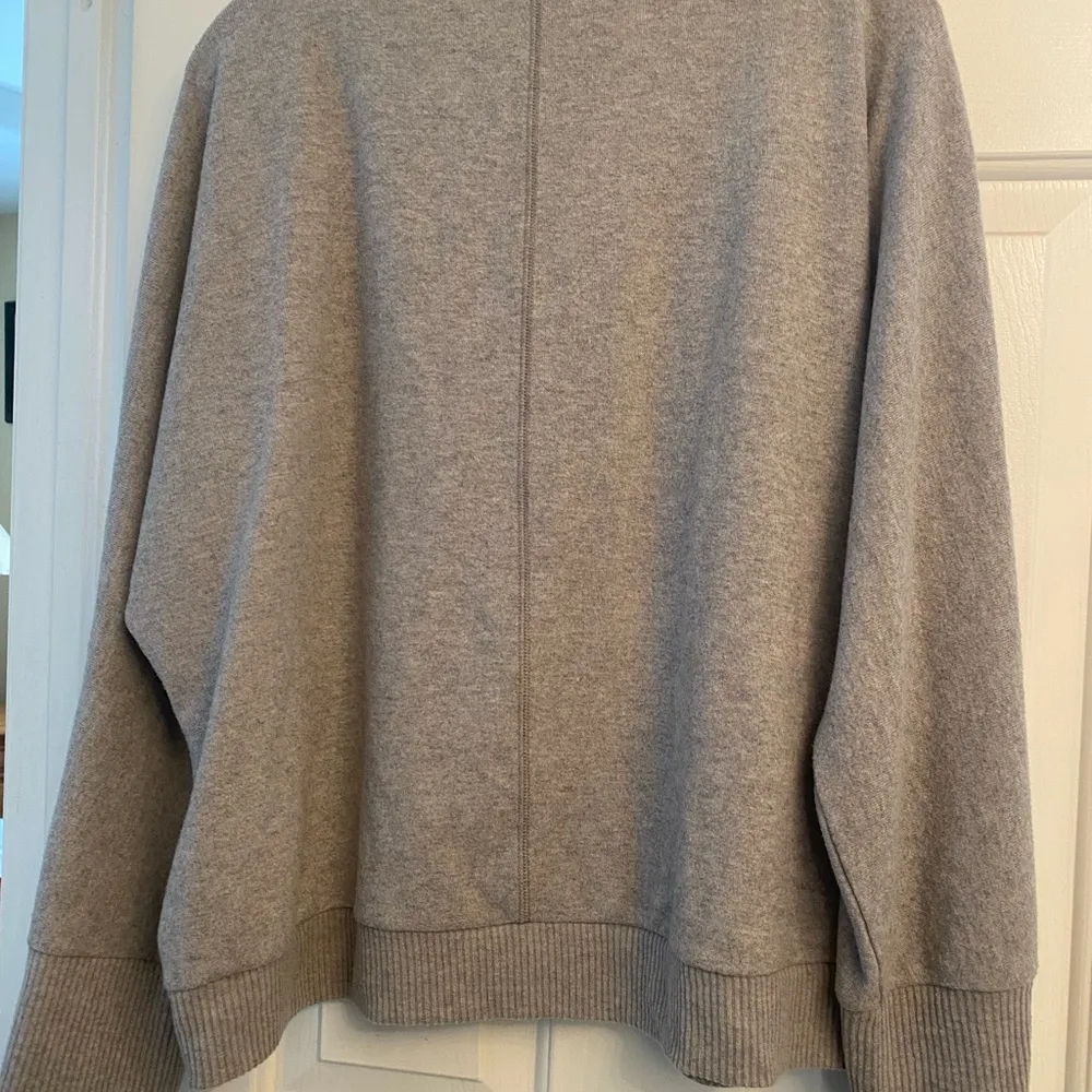 Vince Camuto Snap Trim Dolman Sleeve Sweater Gray L - Image 8