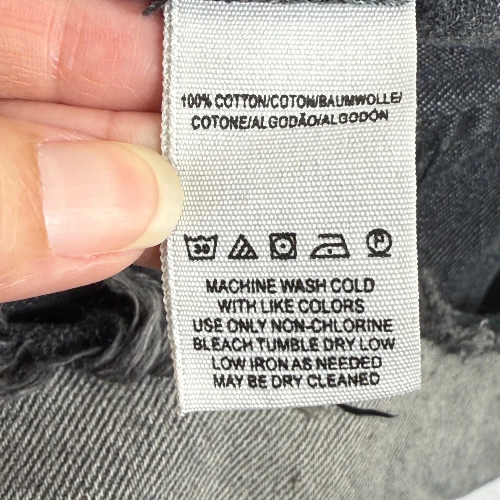 Free People Women's‎ Denim Overalls Dress Gray Frayed Hem Mini Skirt Size 0 - Image 8