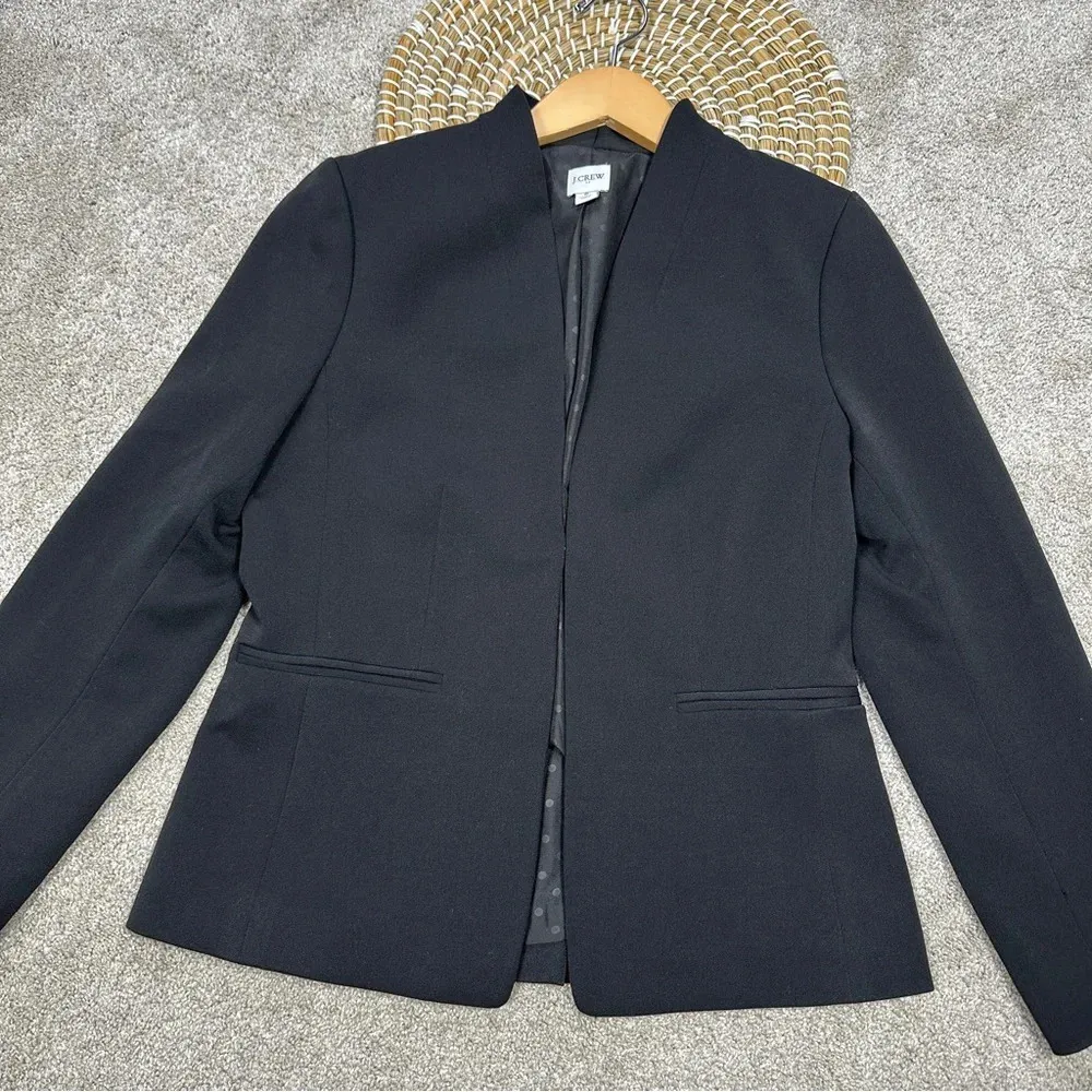 J. Crew Factory Broadway Blazer Office Work Business Casual Black Size 6 - Image 5
