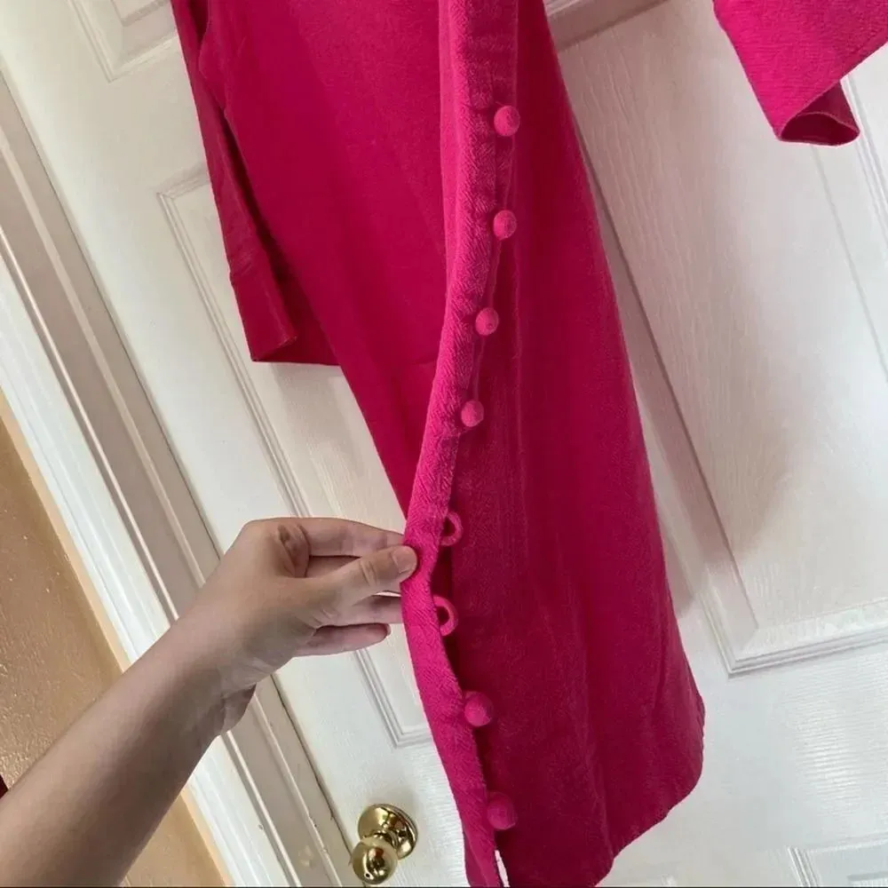 APIECE APART Pink Tunic Shift Dress Knee Length 8 - Image 3