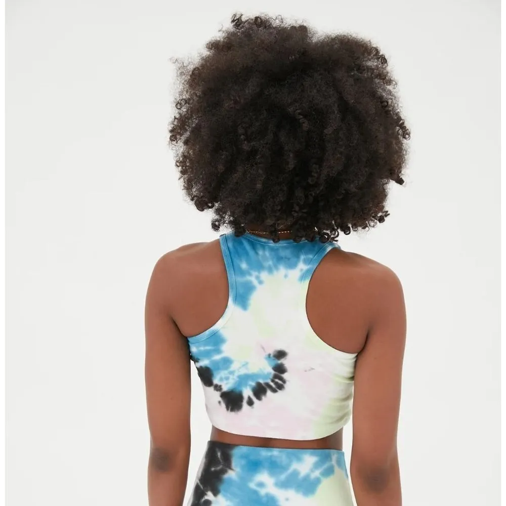 Electric & Rose Bella Bralette Sports Bra Tie Dye Athletic Yellow Blue Pink XS - Image 2