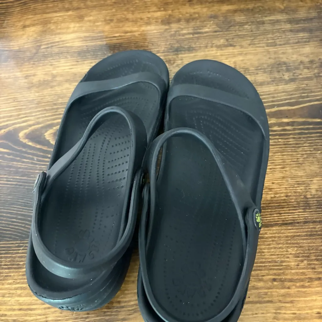 Dawgs Black Sandals Size‎ 7 - Image 6