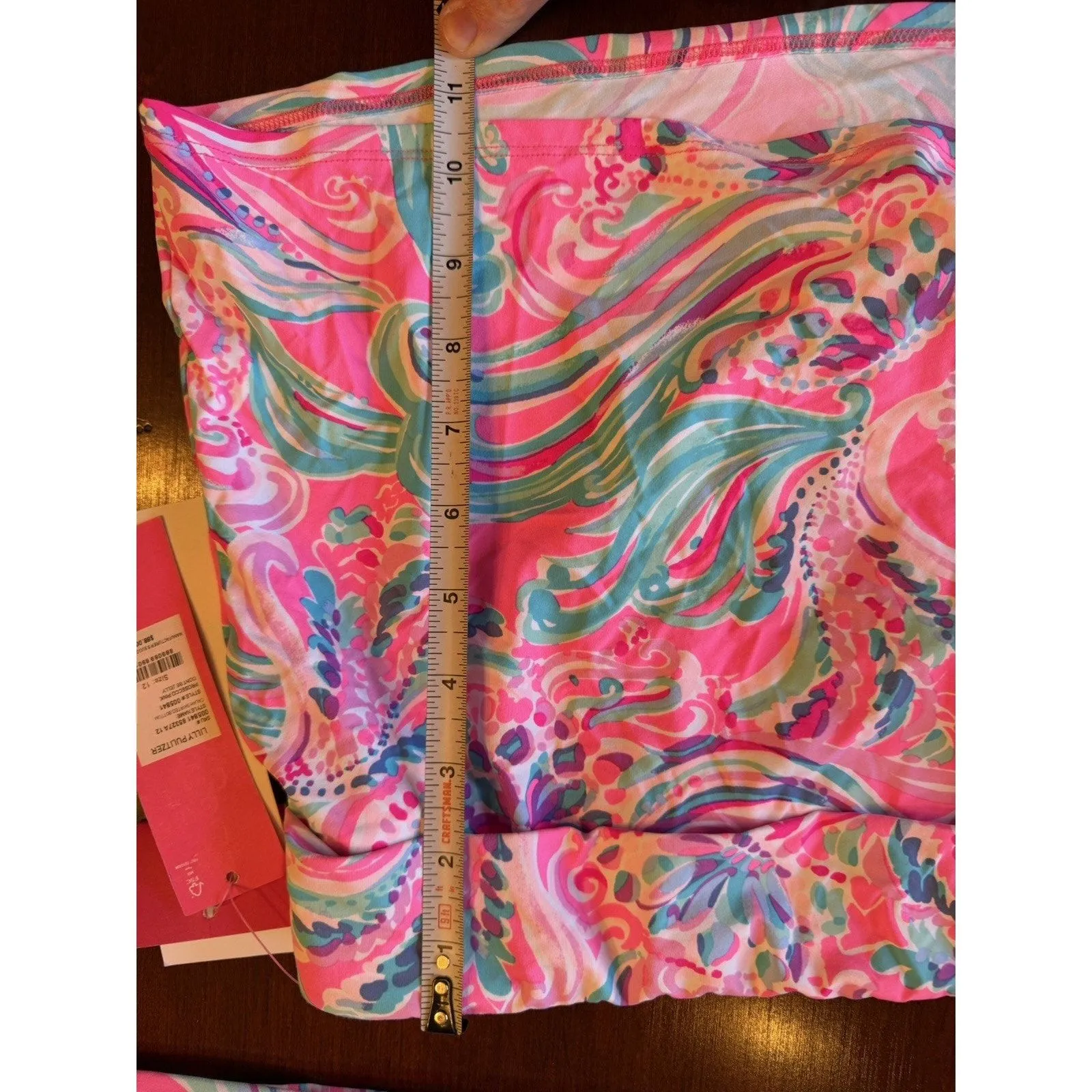 Lilly Pulitzer Pink Multi Jimmi Tankini Swim Top Caleh Skirted Bikini Bottom 12 - Image 11