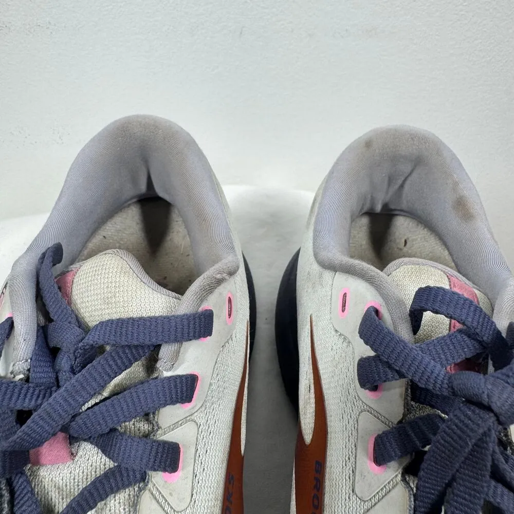 Brooks Ghost 15 Sneaker Women 8.5 Spa Blue Pink Copper Running Shoes Walking Gym - Image 5