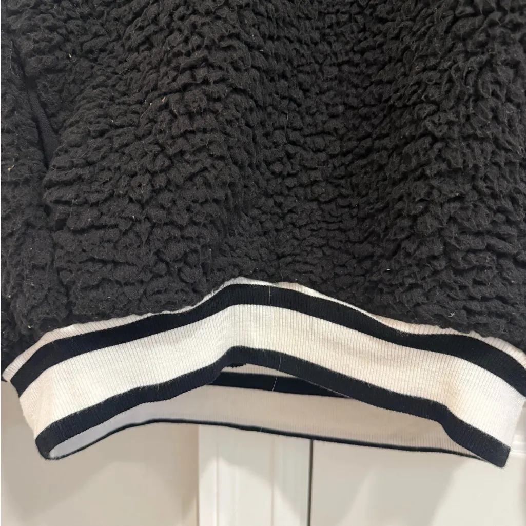 Express Black Sherpa Pullover - Image 4