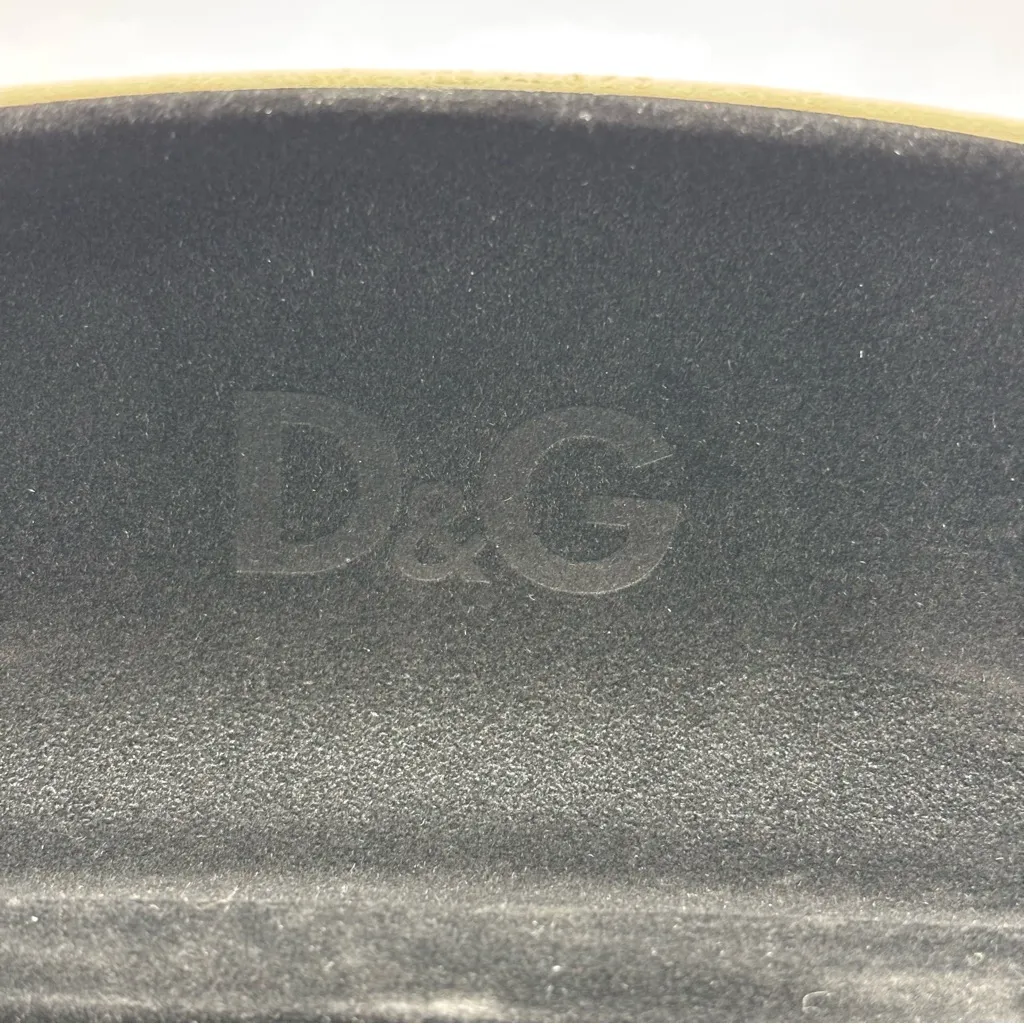 DOLCE GABANNA EYEGLASS SUNGLASSES CASE D&G LOGO HARDSHELL WHITE - Image 6