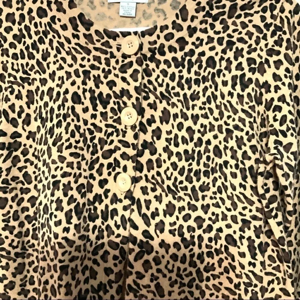 Mercer street studio animal print 3 button small Black - Image 2