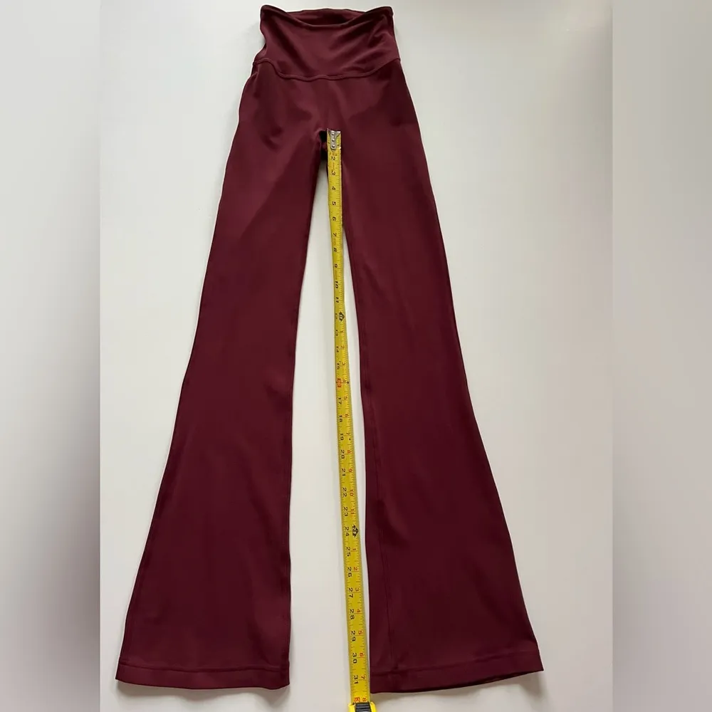 lululemon athletica Groove Super-High Rise Flared Pant Red Merlot-Size 0 - Image 6