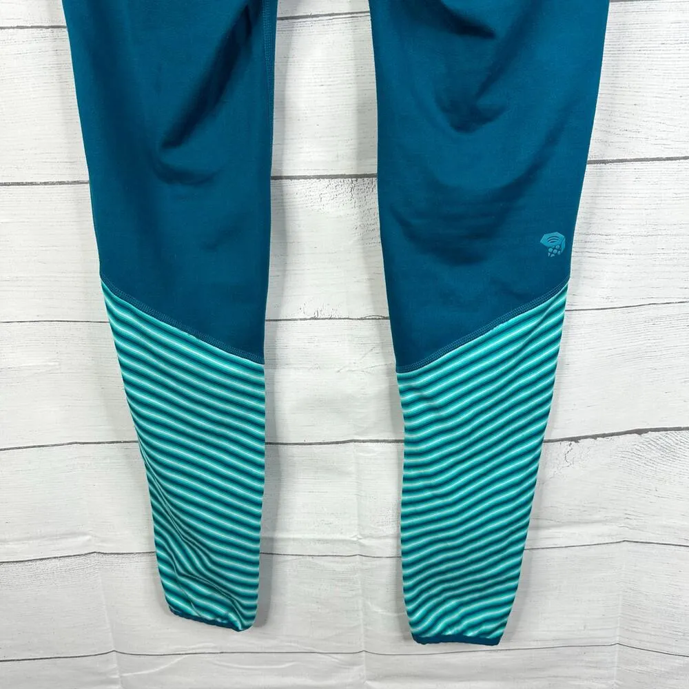 Mountain Hardwear Womens size Medium 1732961 Butterlicious Stripe Leggings Blue - Image 7