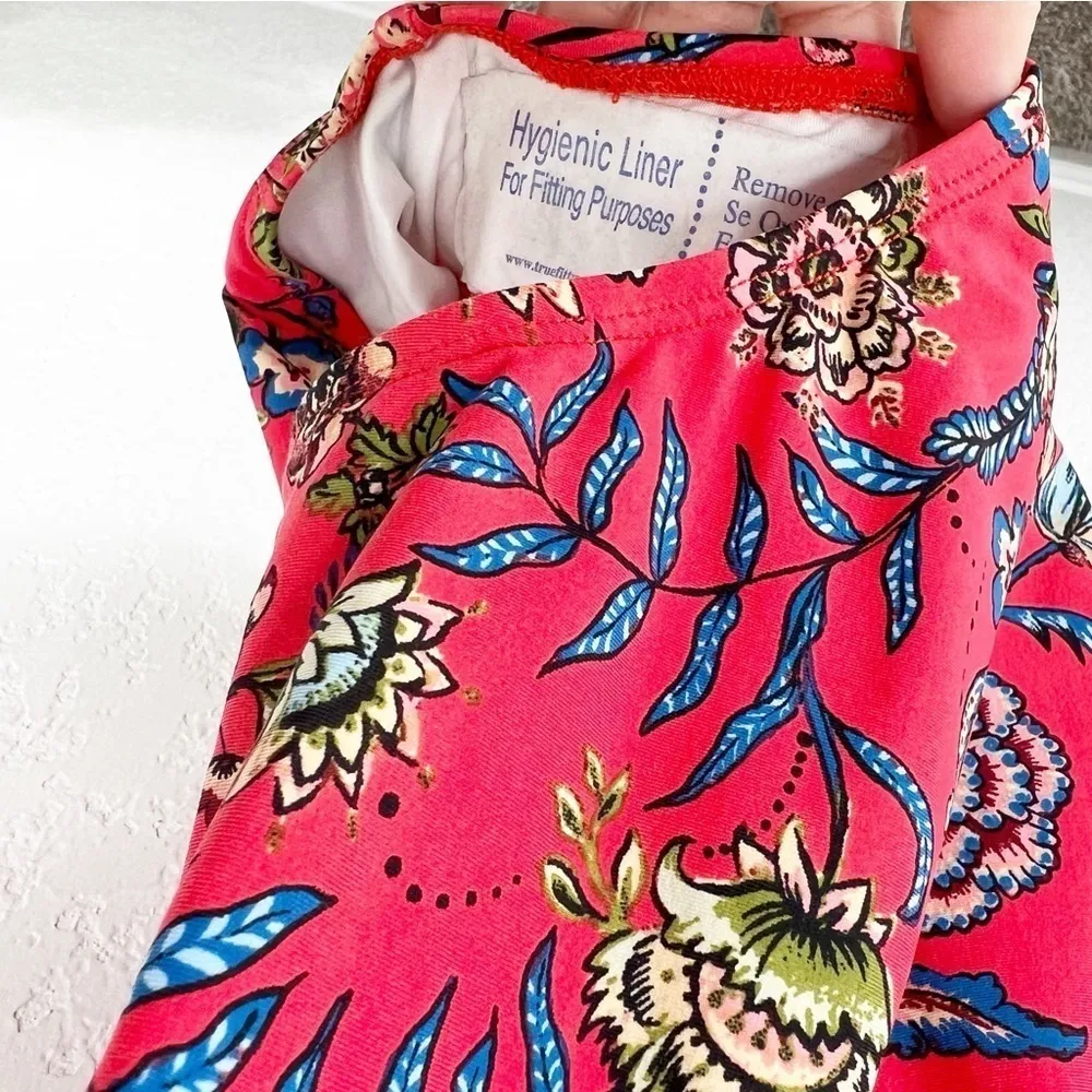 NEW Ella Moss Floral Romance One Piece Swimsuit Red Size Small S - Image 6