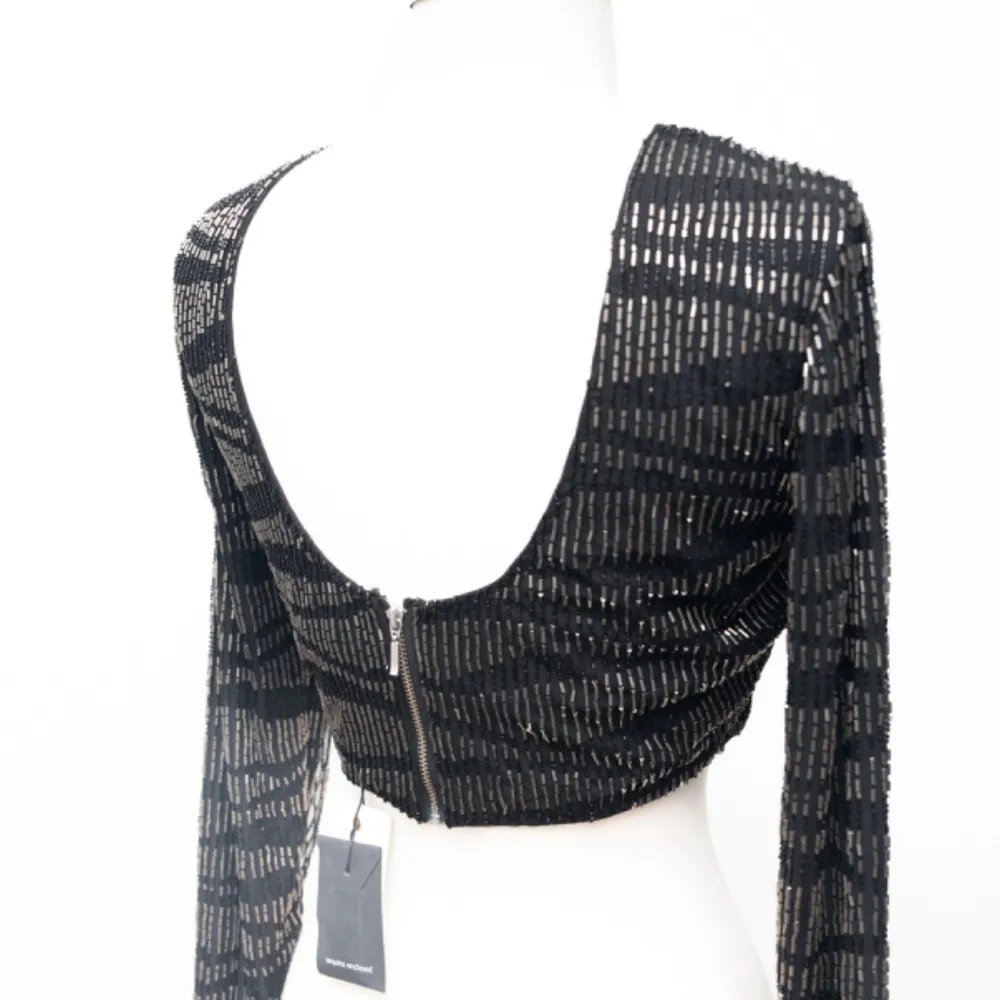 Retrofête. Bryant Sequin Tiger Stripe Top. - Image 12