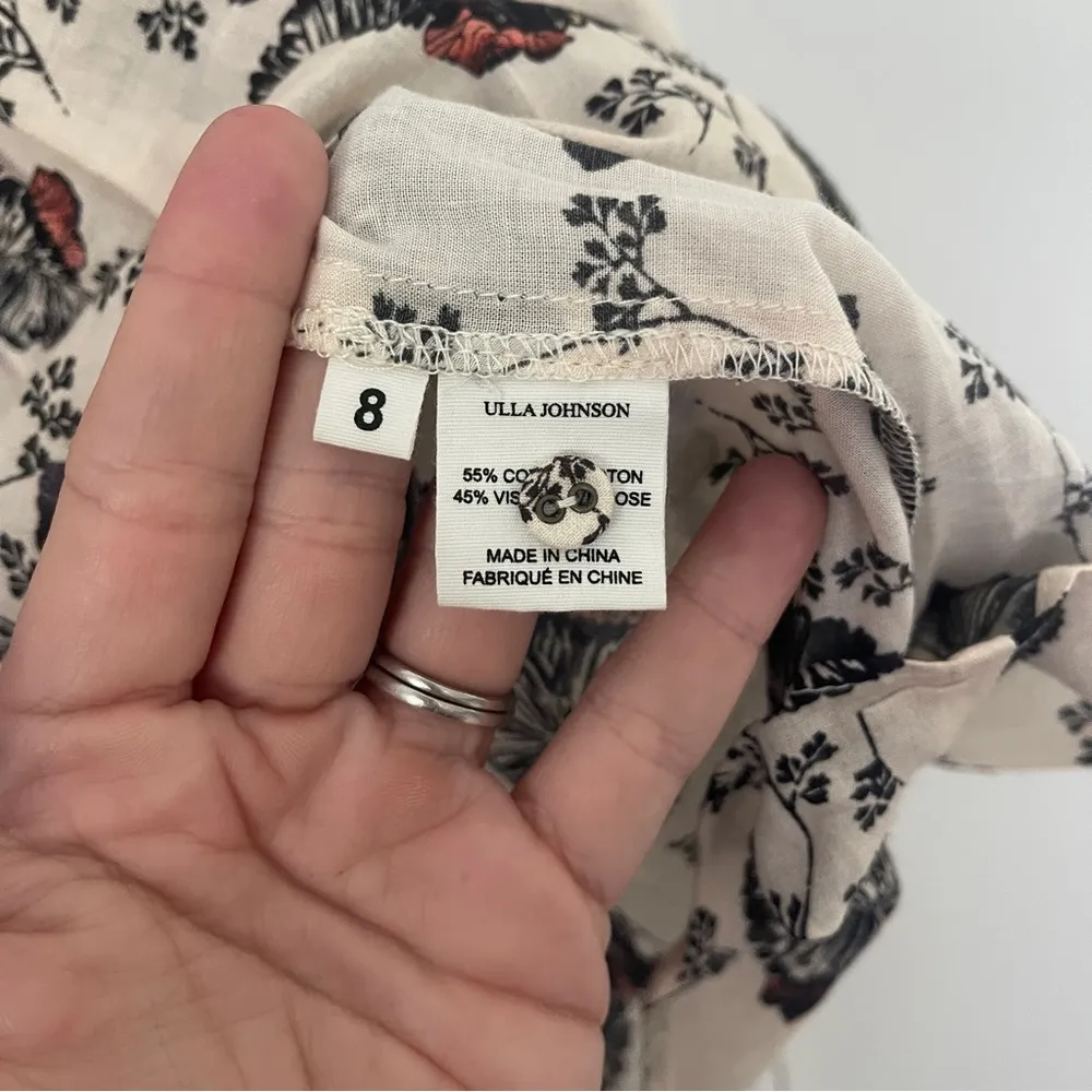 Ulla Johnson Erin Top Gardenia Floral - Image 4