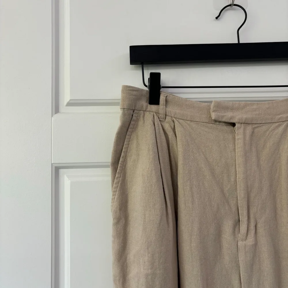 Reformation Taupe Linen Earl Pants - Image 7