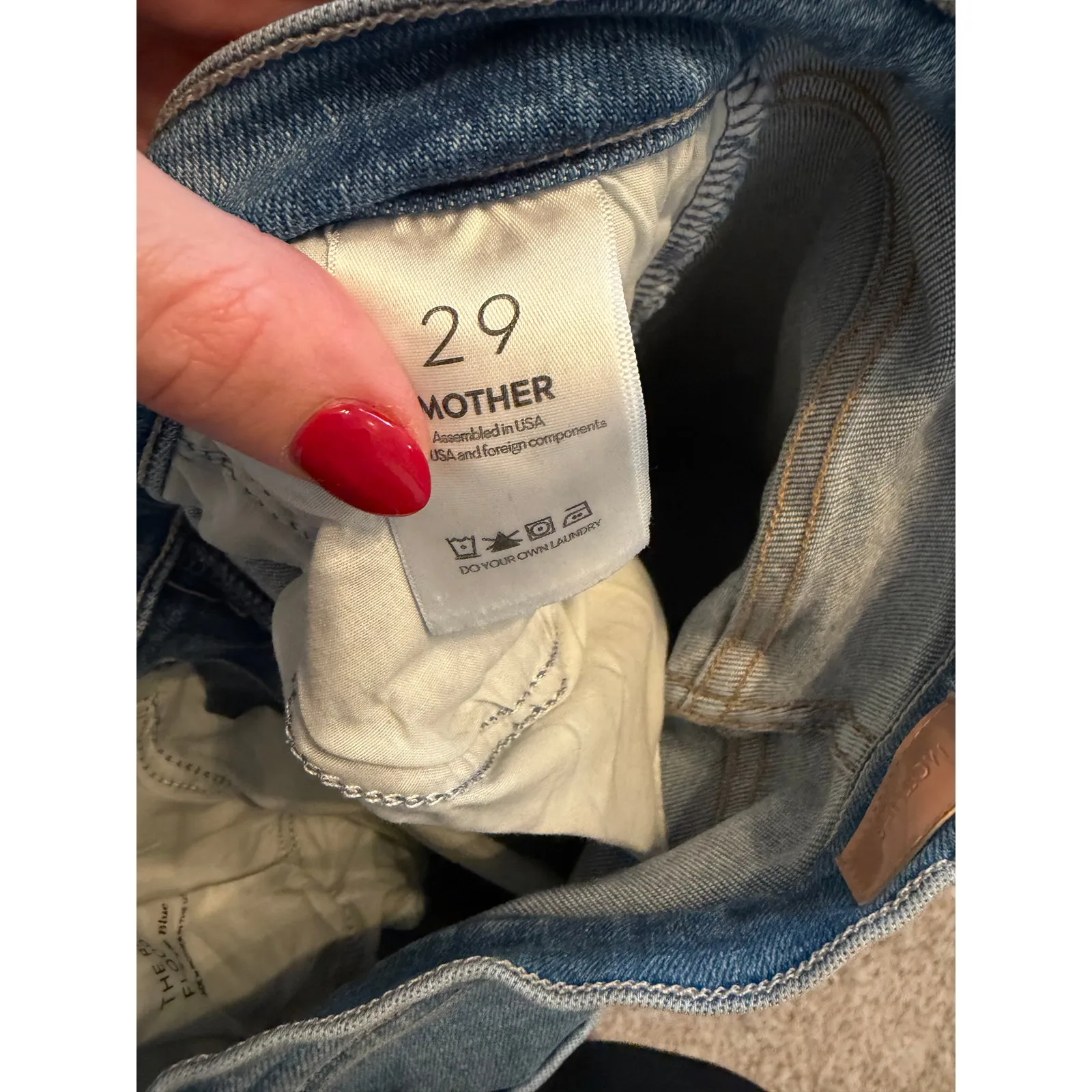 Mother Jeans The Rambler Zip Flood size 29 Blue - Image 6