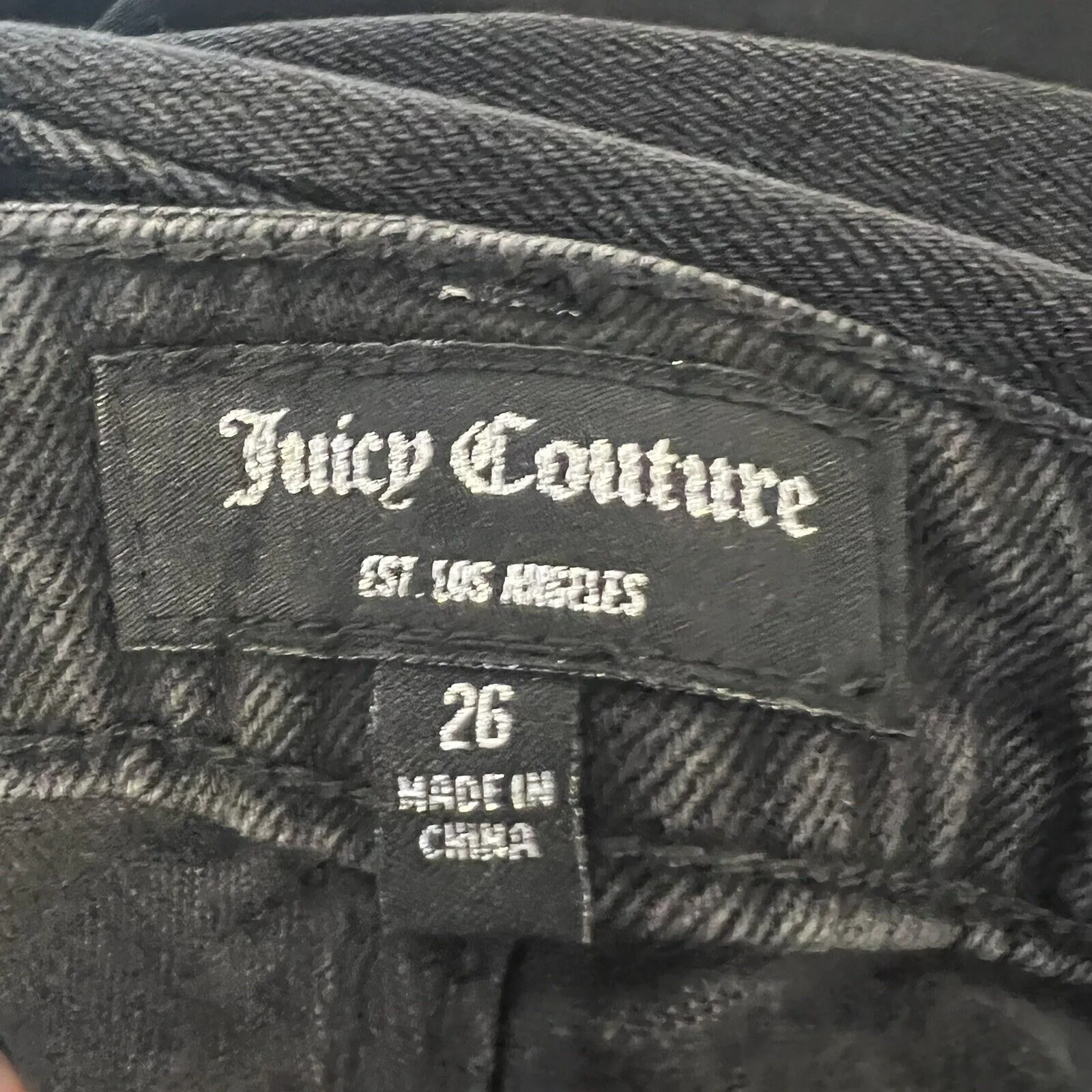 Juicy Couture Black High Rise Flare Jean Size 26 New‎ - Image 5
