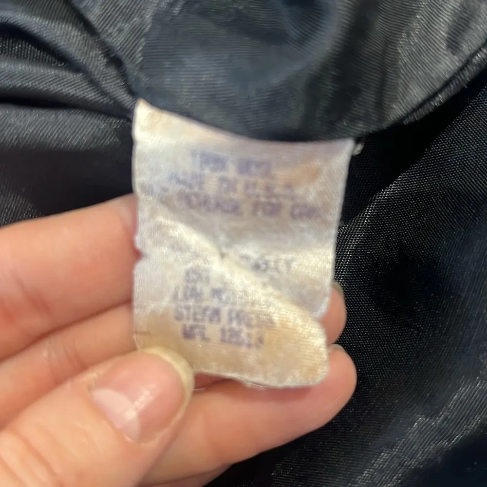 Black Wool Larry Levine Designs Vintage Wool Peacoat Jacket Women's Size 4 - Image 5