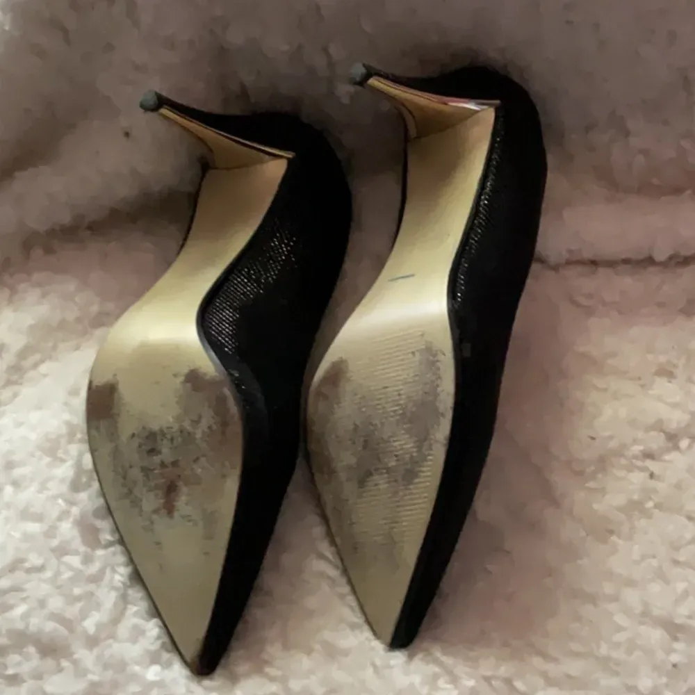 Glint Black Heels Elegant Sparkly Design Size 8.5 - Image 5