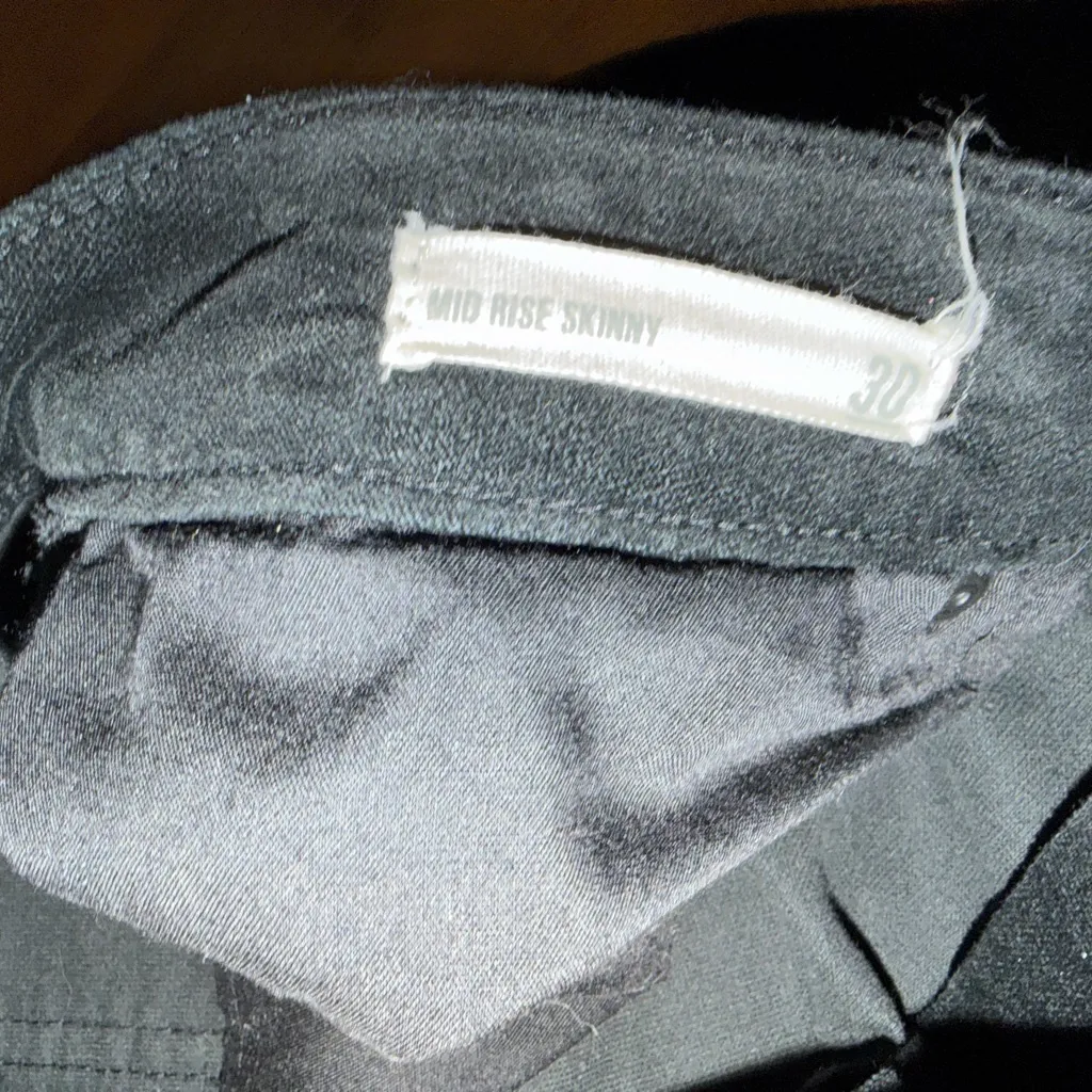 Harper Heritage Black corduroy velour pants size 10 straight leg - Image 4