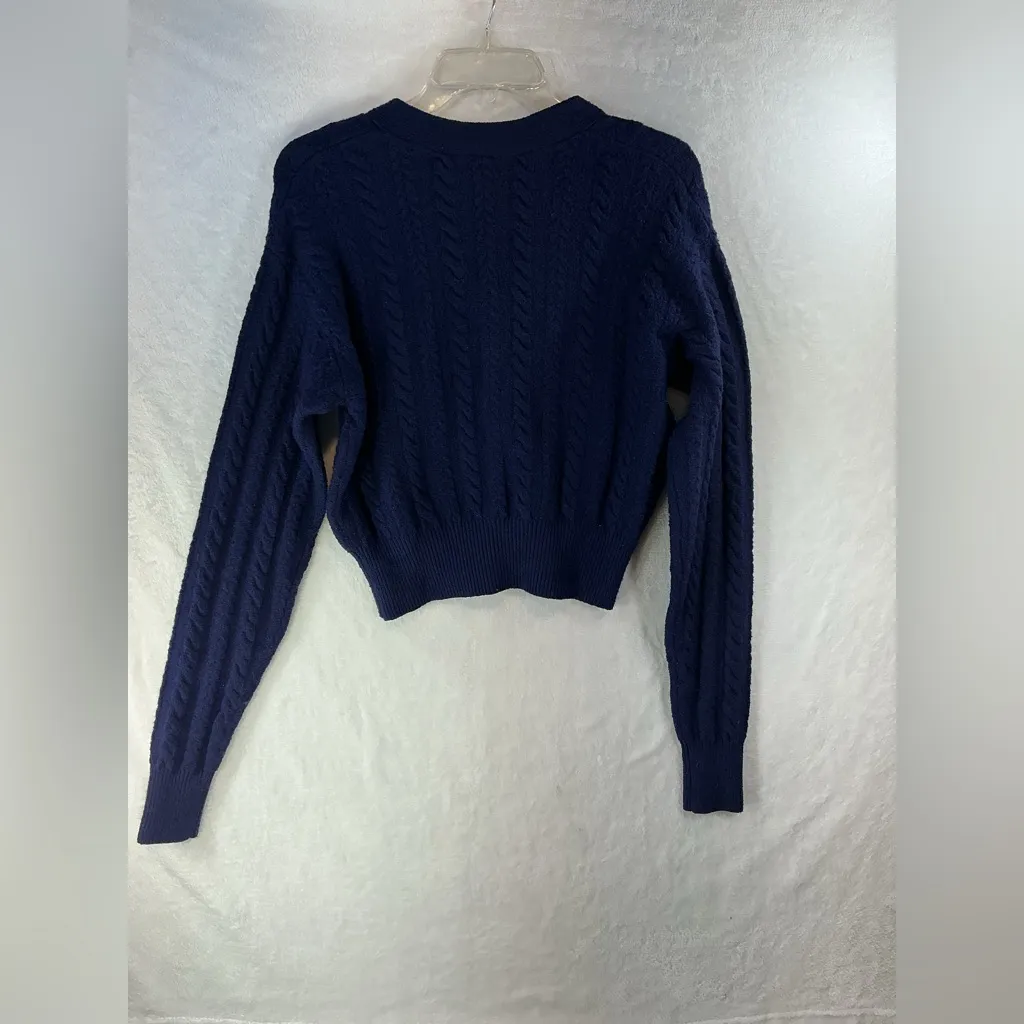 PINK Victoria's Secret Deep Blue Cardigan - Image 4