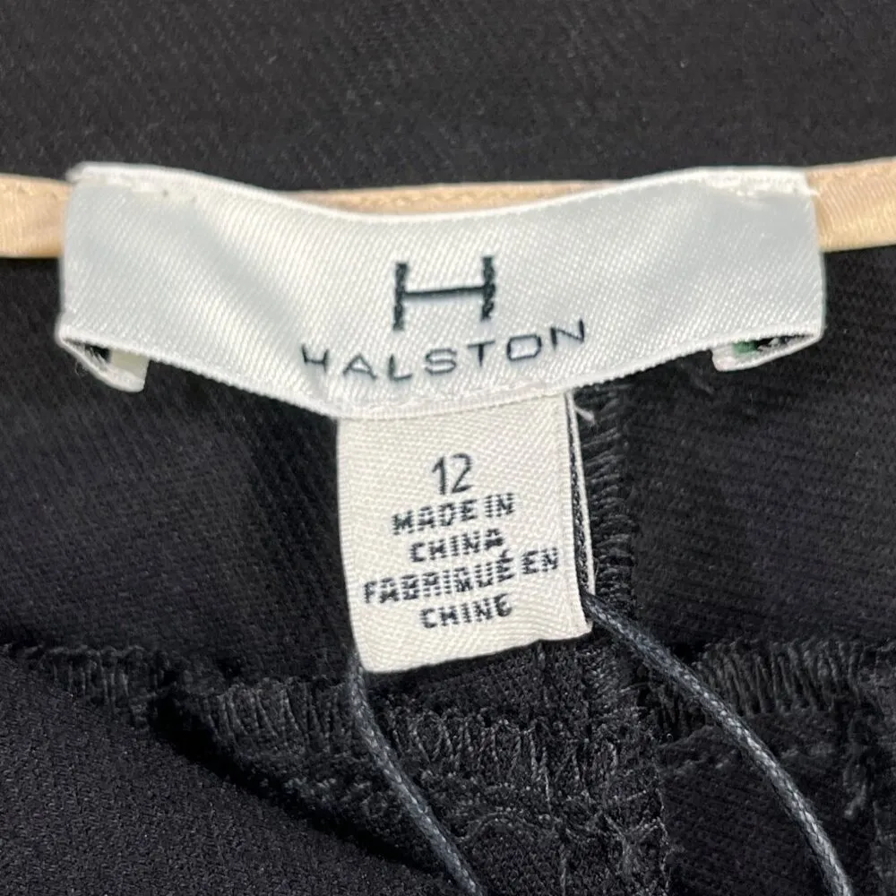 Halston Women's Black Cuffed Pants/Slim Fit Sz 12 SKU 5327 - Image 5