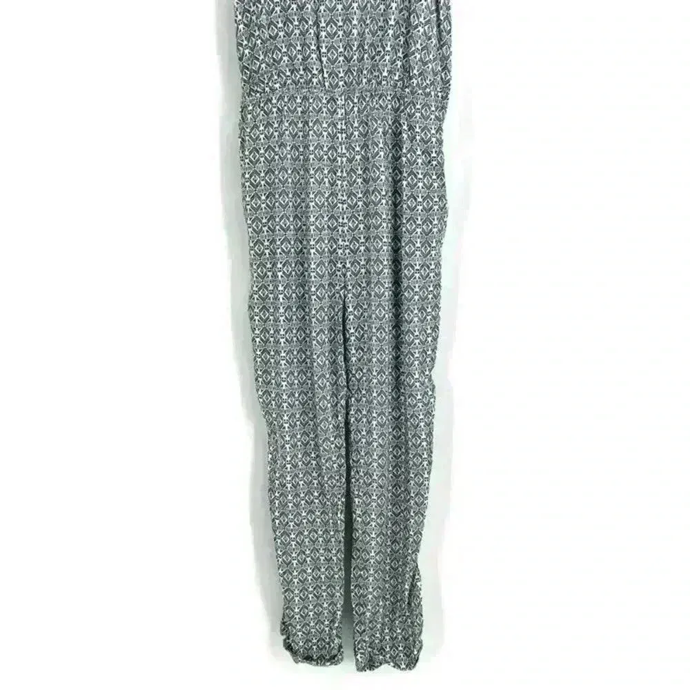 ZARA  Spaghetti Strap Boho Printed Jumpsuit with Pockets Size‎ Medium - Image 4