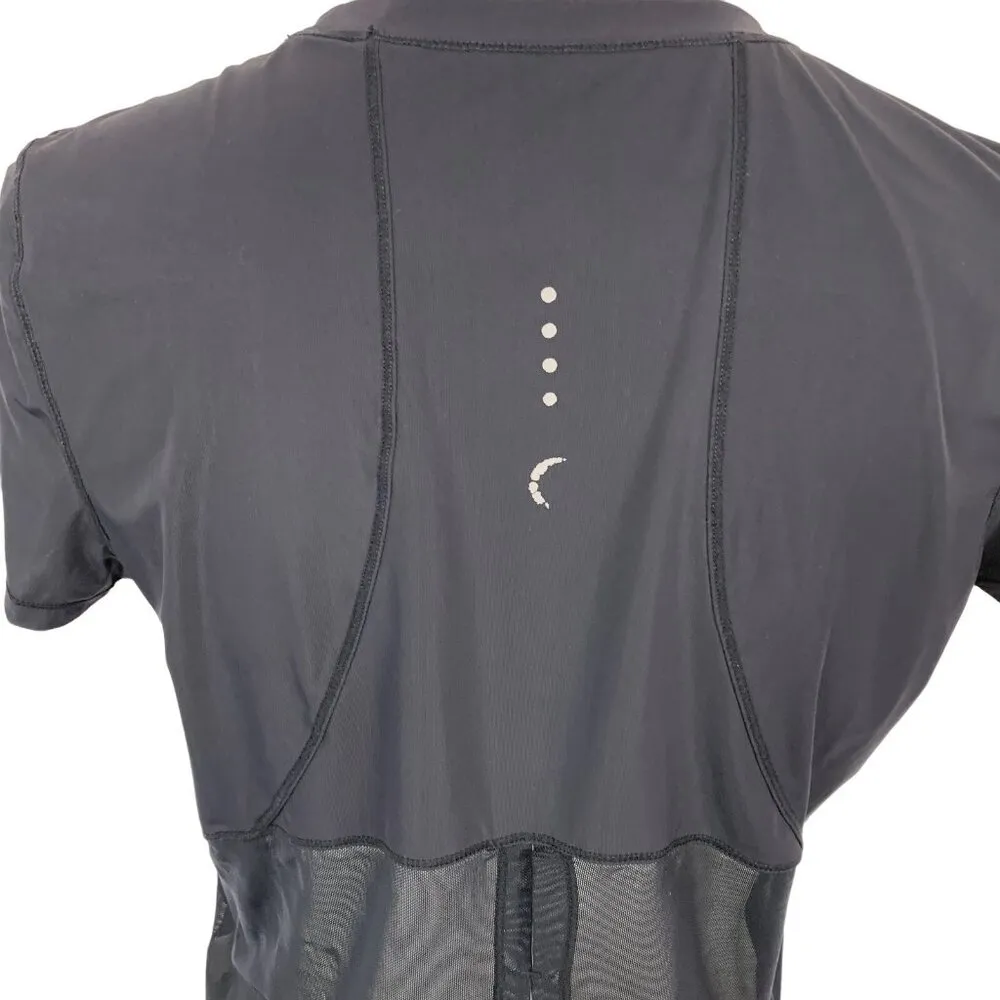 Zyia Medium Black Activewear Top Short Sleeve Gym Fitness‎ Athleisure - Image 4