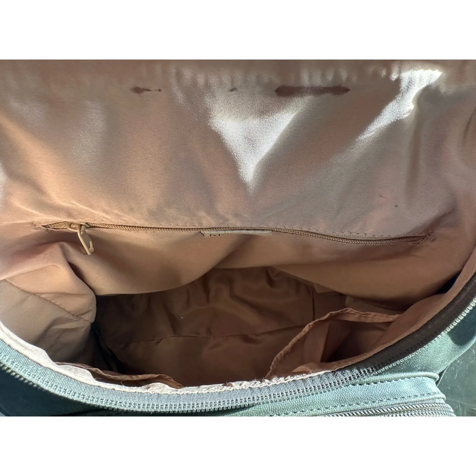 MultiSac ‎ Bag Backpack Green Multiple Compartments Adjustable Strap Purse - Image 16