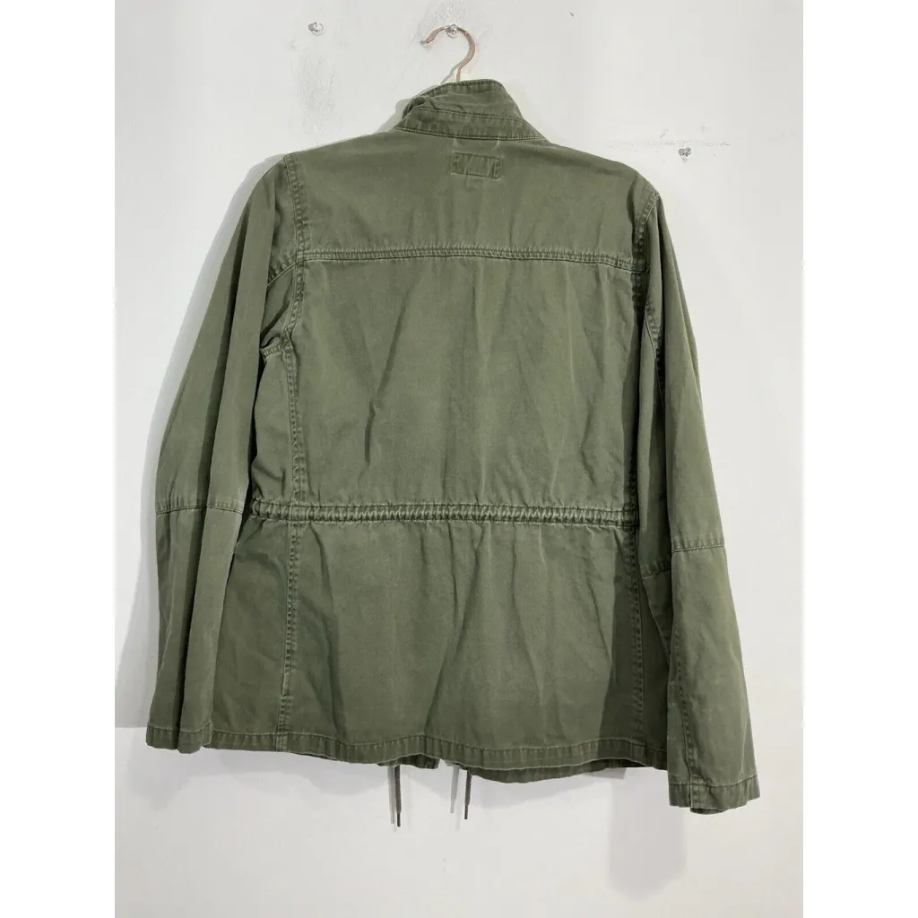 Womans Arizona Jeans XL Green Utility Jacket Zip Up - Image 2