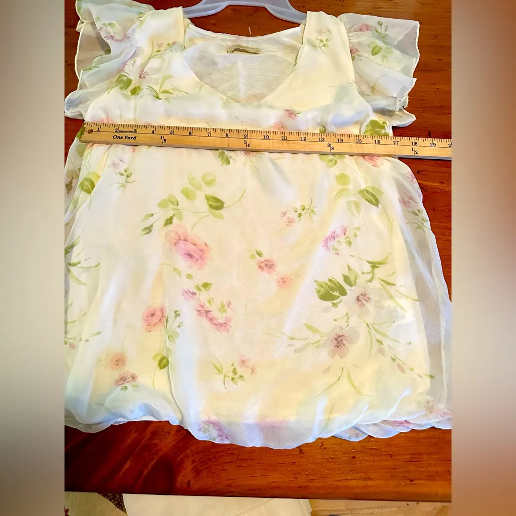 GIUSY Made in Italy Silk top Size S - Image 11