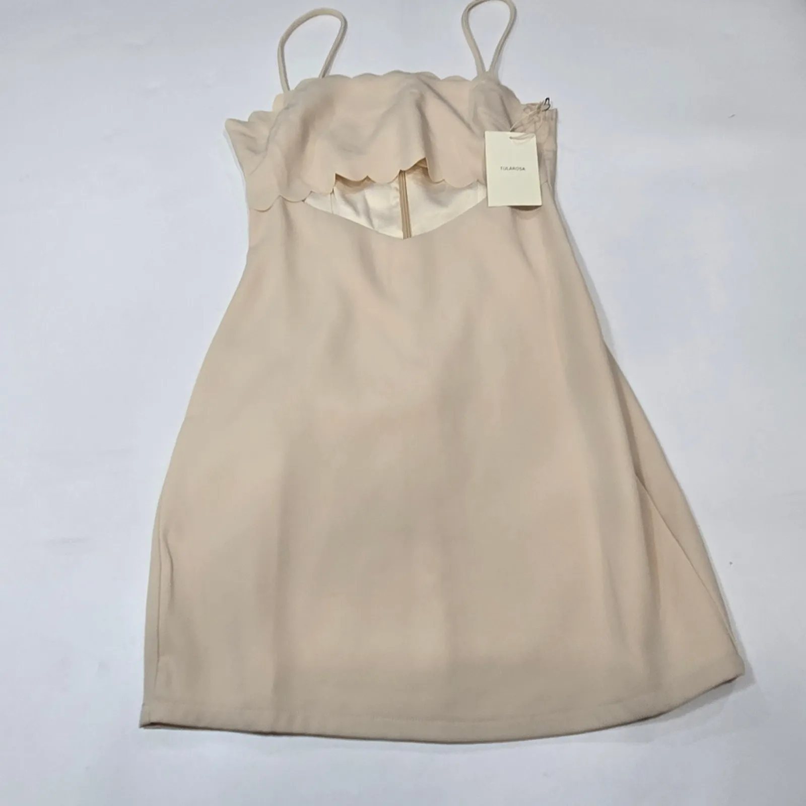 Tularosa Nora Mini Dress in Frosted Almond XXS - Image 3