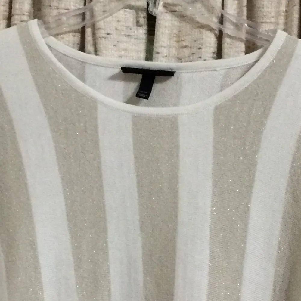 Metallic Striped Dolman Sweater - Image 2