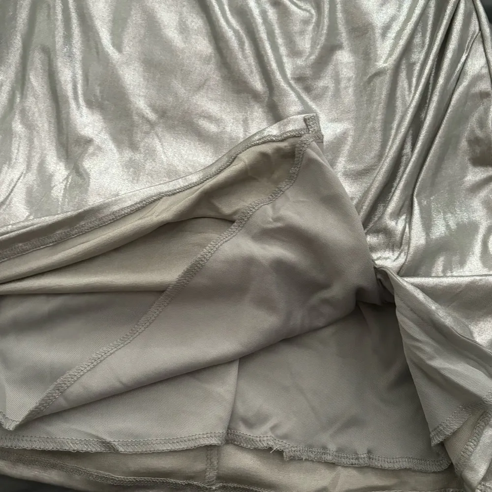 PacSun Silver Mini Dress - Image 4