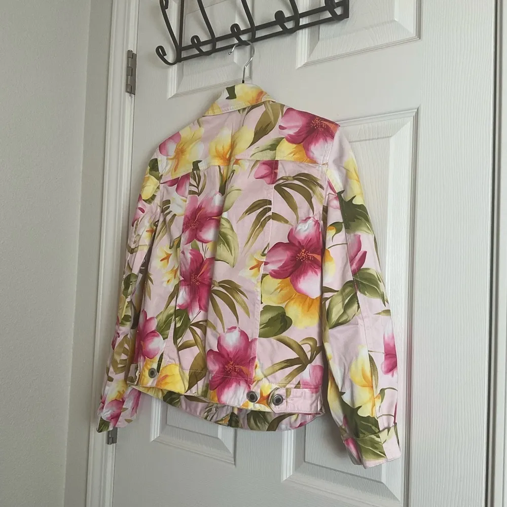 Caribbean Joe Size Small Floral Jacket with pockets - Image 8