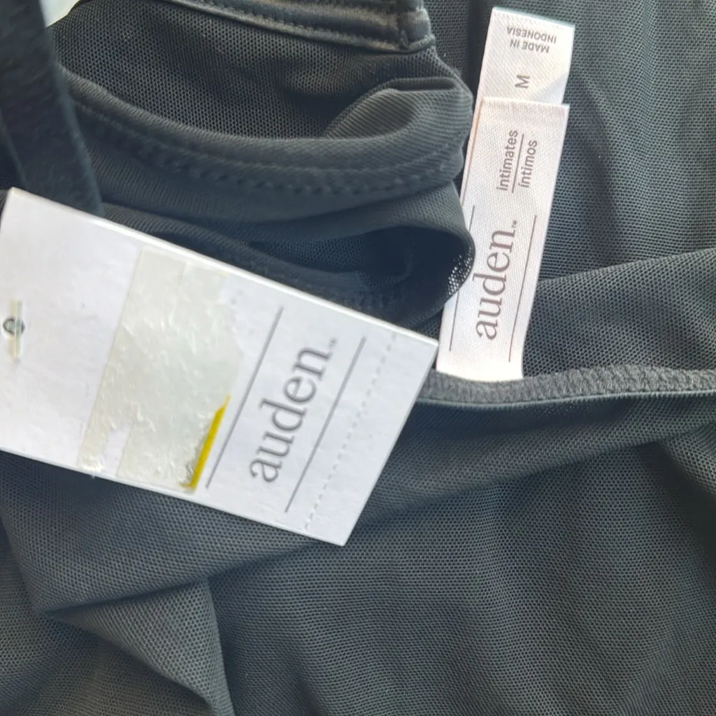 Auden Women's Black Rhinestone Lingerie Bodysuit - Image 5