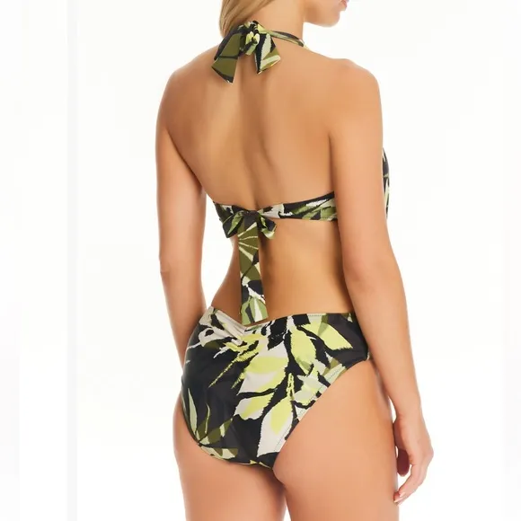 Bar lII Women's Desert Palm Cowl Neck One-Piece Swimsuit M‎ - Image 3
