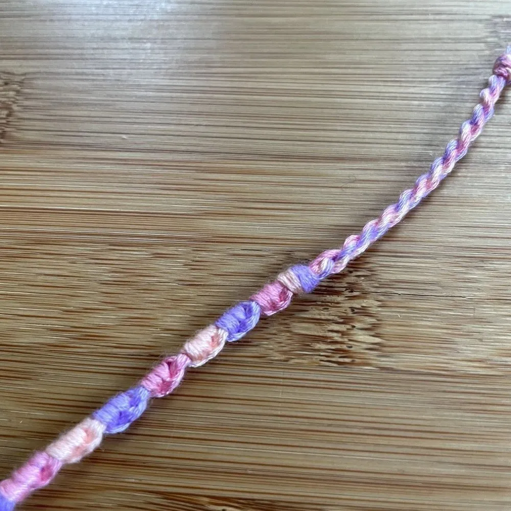 Evelina Woven Bracelet anklet trendy comfortable tie embroidery thread woven gif - Image 2