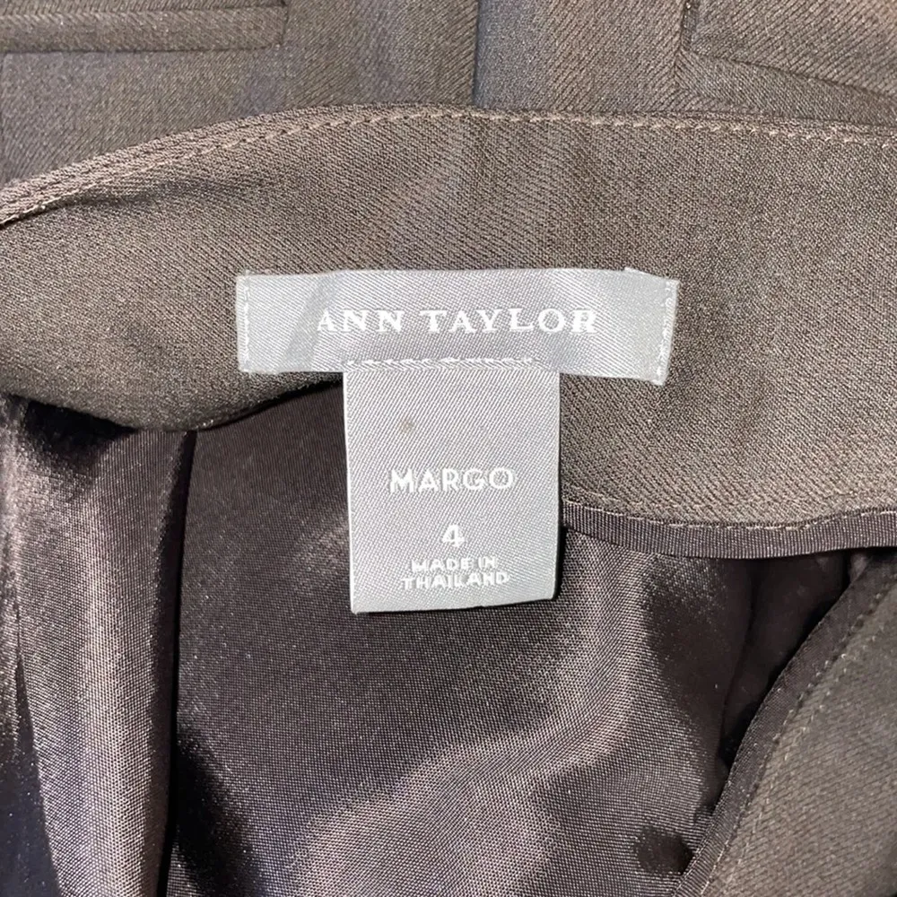 Ann Taylor Brown Margo Boot Cut suit separates dress slacks - Image 5