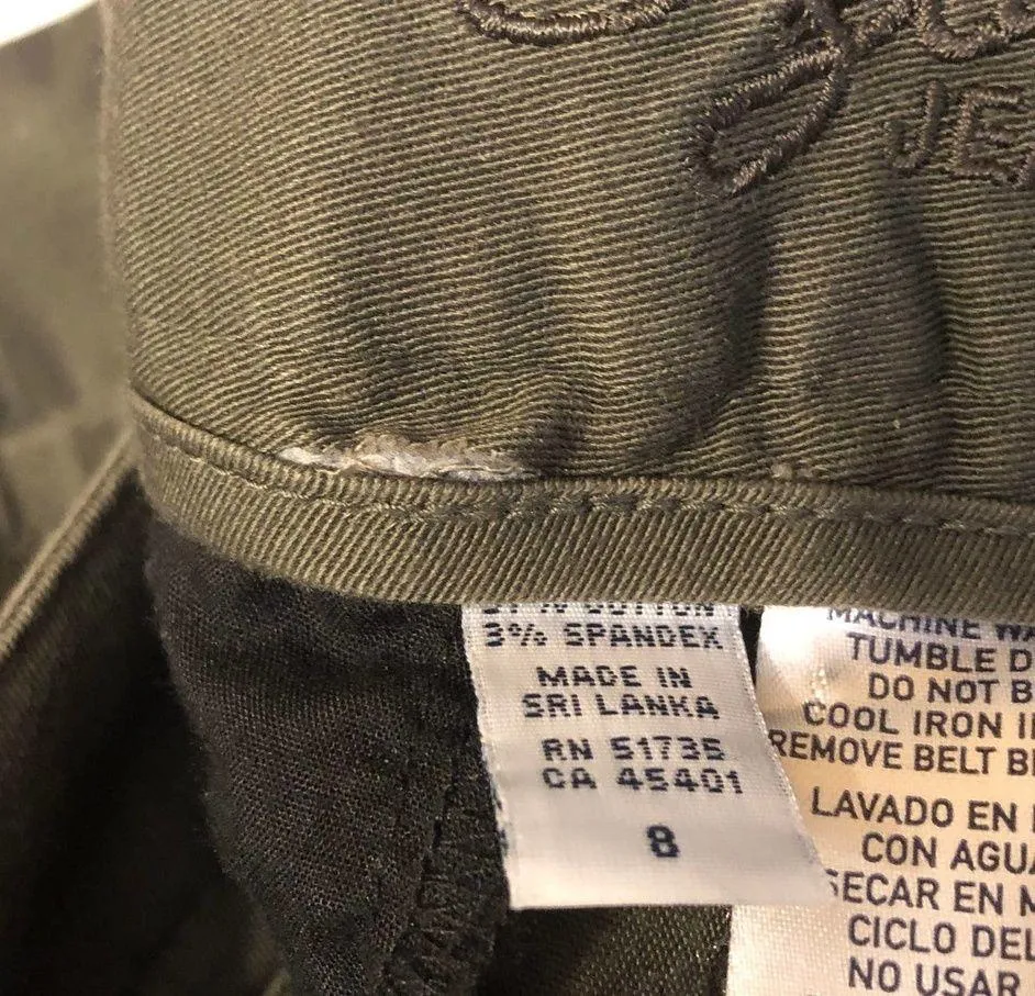 Izod Pants Olive Capri Cropped, New, 8 - Image 7