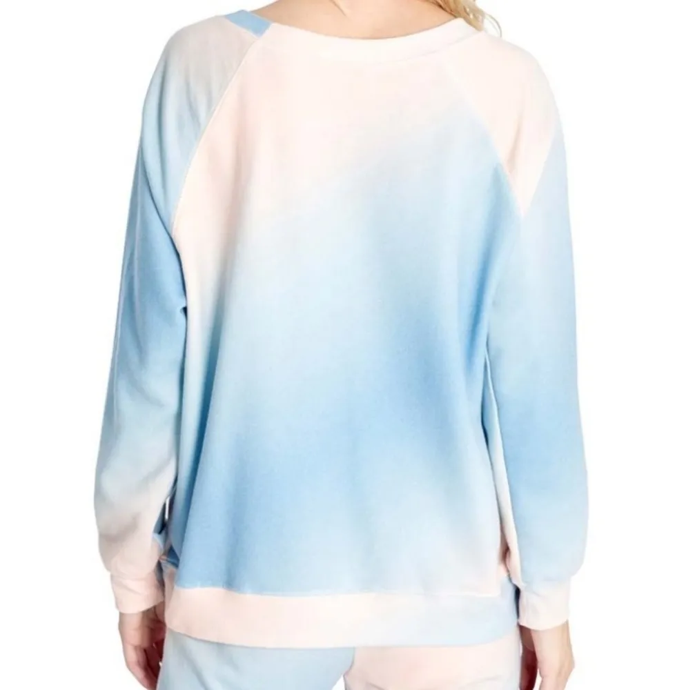 Wildfox - blue and pink in the grotto sommers sweatshirt size large - Image 5