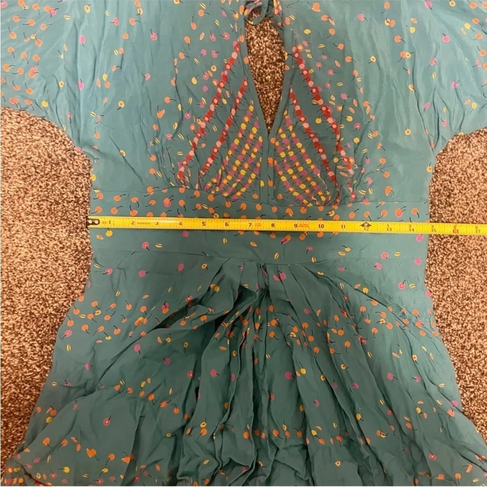 Free People Coryn Night Out Mini Dress in Green Combo - Image 14