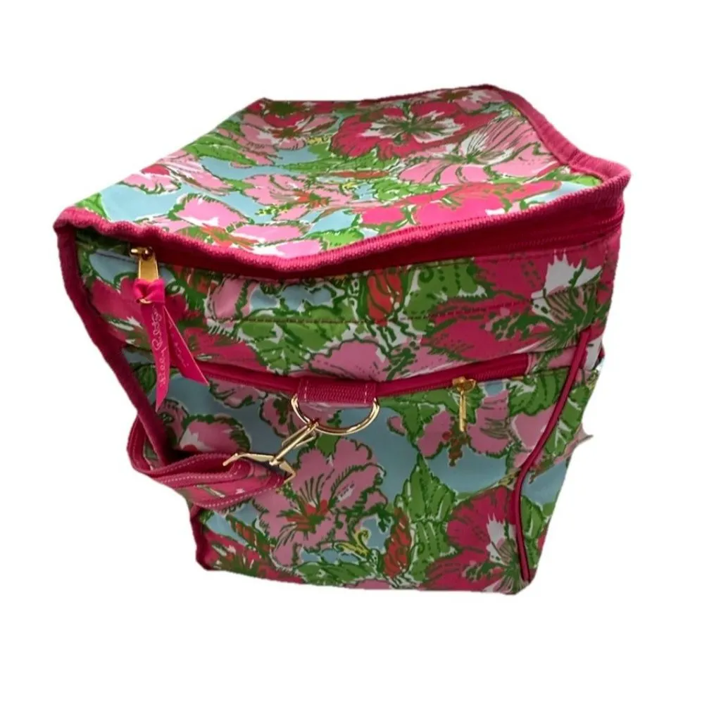 Lilly Pulitzer Insulated Beach Cooler BIG FLIRT 15.5x10x12 Tropical Hibiscus NWT - Image 9