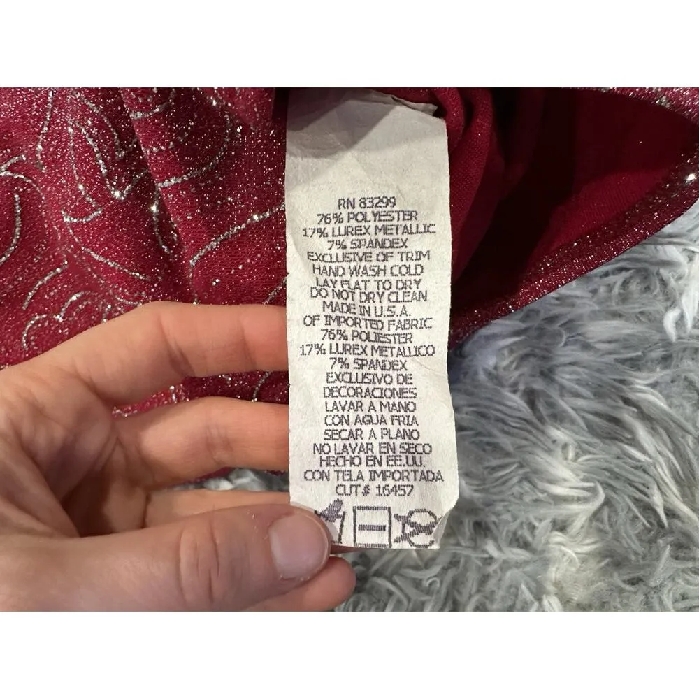 Jump Apparel Red Y2K Lurex Mini Dress 5/6 - Image 9