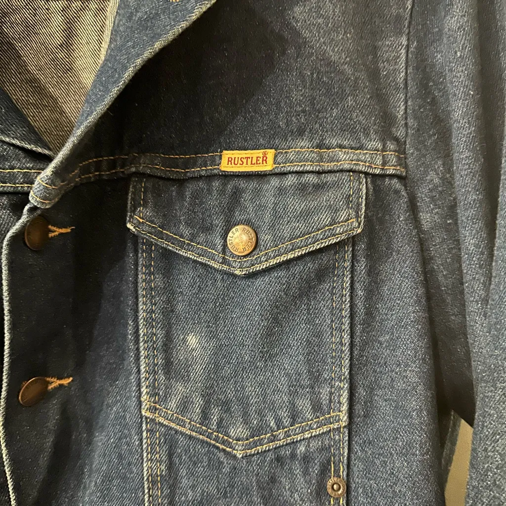 Vintage Rustler denim jacket size M - Image 4