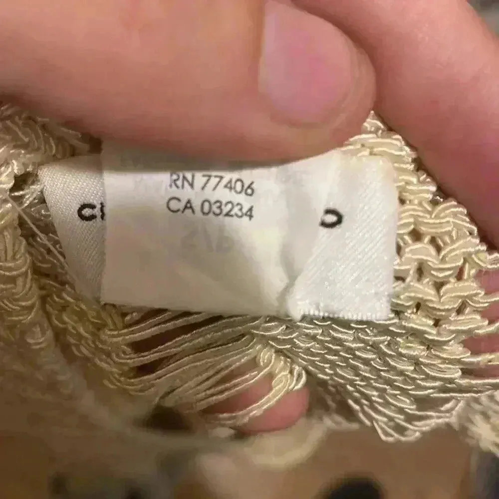 Club Monaco  Italian Yarn Cream Colored Tunic Tank Top Women's Size Small - Image 6