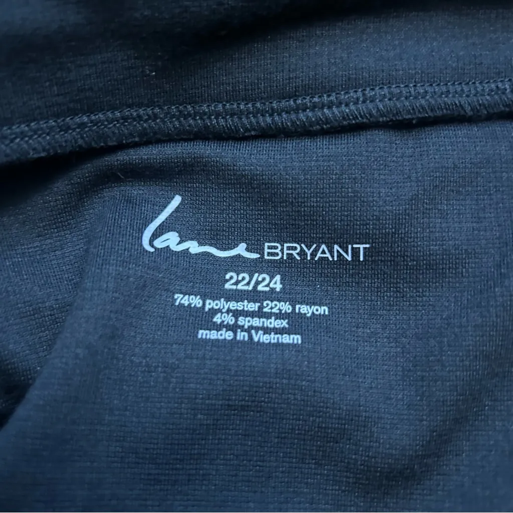 NWT Lane Bryant Black Jeweled Halter V-Neck Cross Back Tank/Blouse Size 22/24 - Image 5