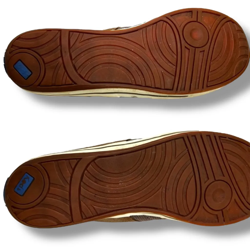 Keds Ortholite Womens Leather Tan/Pink (Suede) & Canvas Size 9.5M - Image 5