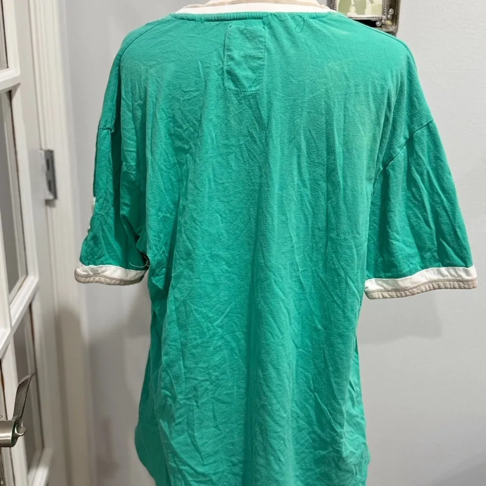 Michigan State University Altered Distressed Shirt Green Size L - Image 3