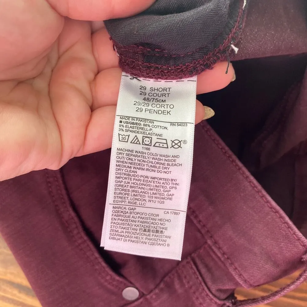 Gap Women's True Skinny Sculpt Vamp Red Jeans Size 29 Short Valentine's Day - Image 5