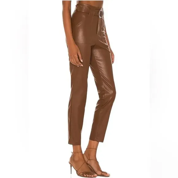 SUPERDOWN Chance Buckle Pant in Chocolate Brown size Small‎ - Image 9